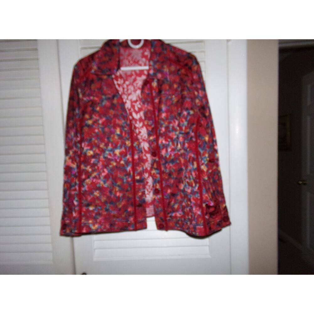 Vintage reversible jacket red unbranded or tagged XL? See‎ measurements